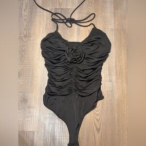 Halter Rose Bodysuit